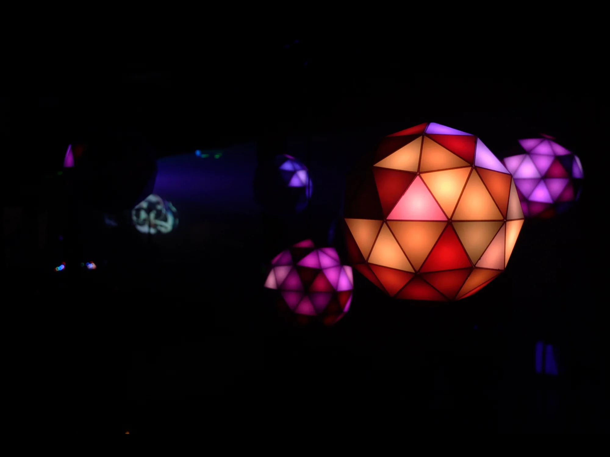 Multiple GLORB units synchronised at an event